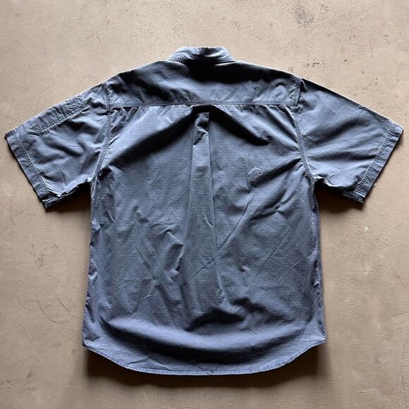 vintage carhartt boxy light blue button up shirt - Picture 3 of 4